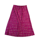 Loft Womens Pink Floral Print Midi Skirt Size XS