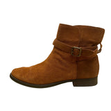 Sam Edelman Women’s Brick Brown Suede Buckle Strap Malone Ankle Boots Size 8.5