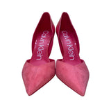Calvin Klein Women’s Rose Quartz Suede/Patent Marybeth Pointed-Toe Heels Sz 10M