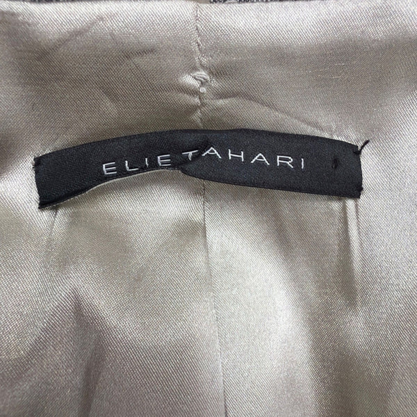 Elie Tahari Womens Gray Blazer & Pants Suit  Stretch Elevated Look Size 2
