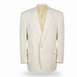 Circle S Mens Cream Western Blazer Jacket Classic Vintage Style Sz 48R