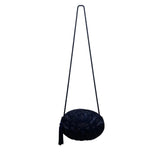 Carolyne Barton Women’s Blue Beaded With Tassel Night Crossbody Bag