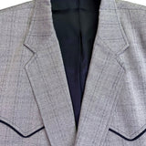 Circle S Mens Gray Wool Blend Western Suit Jacket & Pants Midweight Size 50R