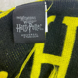 Universal Studios Harry Potter Hufflepuff Black and Yellow Reversable Scarf