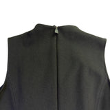 Massimo Dutti Women’s Black Sleeveless Midi Sheath Dress Size M