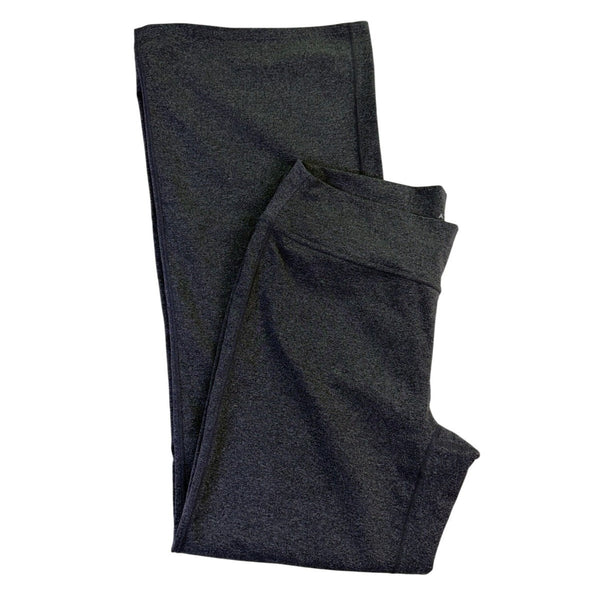 Athleta Womens Gray Nylon Blend Yoga Pants Flare Leg Stretch Activewear Size XL