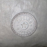 Kipling Women’s Silver Metallic Zippered Pockets Adjustable Strap Crossbody Bag