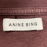 Anine Bing Womens Pink Ombre Sweatshirt Graphic Casual Crewneck Sz M