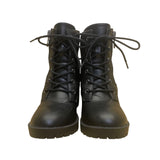 Steve Madden Women’s Black Lace & Zip Up Closure Block Heel Ankle Boots Size 7.5