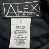 Alex Evenings Womens Tiered Dress Evening Wear Size 12