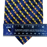 Bettini Mens Multicolor Silk Tie Patterned Made In Italy