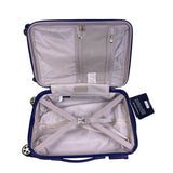Triforce Unisex Blue Aluminum 2-Piece Luggage Set With Spinner Wheels & TSA Lock