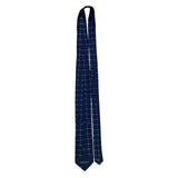 Donald J. Trump Mens Blue Silk Floral Geometric Tie Handmade Classic Necktie