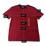 Calvin Klein Men’s Red Cotton Logo Print T-Shirt Size M - New