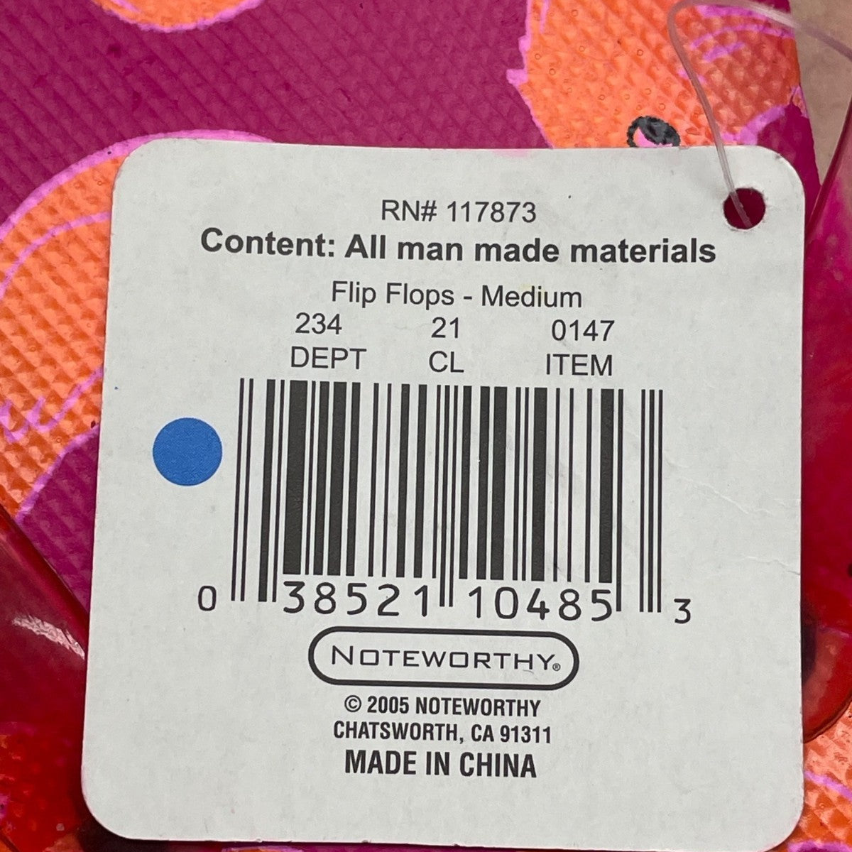 Noteworthy Girls Pink Foam Rubber Duck Theme Spa Retreat Flip Flops Size M 7/8