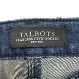 Talbots Womens Blue Straight Leg Five-Pocket Petite Jeans Size 4P