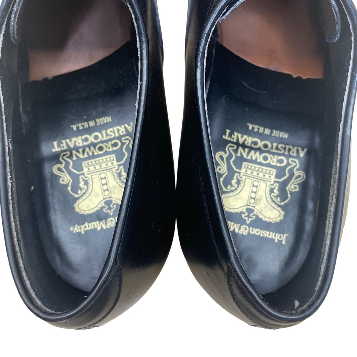 Johnson & Murphy Men’s Black Leather Cap Toe Oxford Dress Shoes Size 10.5 B