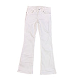 American Eagle Womens White Kick Boot Jeans Short Stretch Fit Size 2