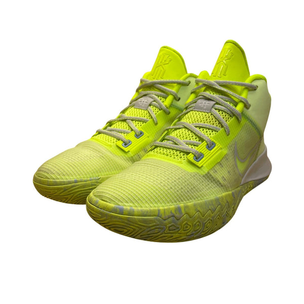 Nike Men’s Green Volt & Gray Mid-Top Basketball Performance Shoes Size 10