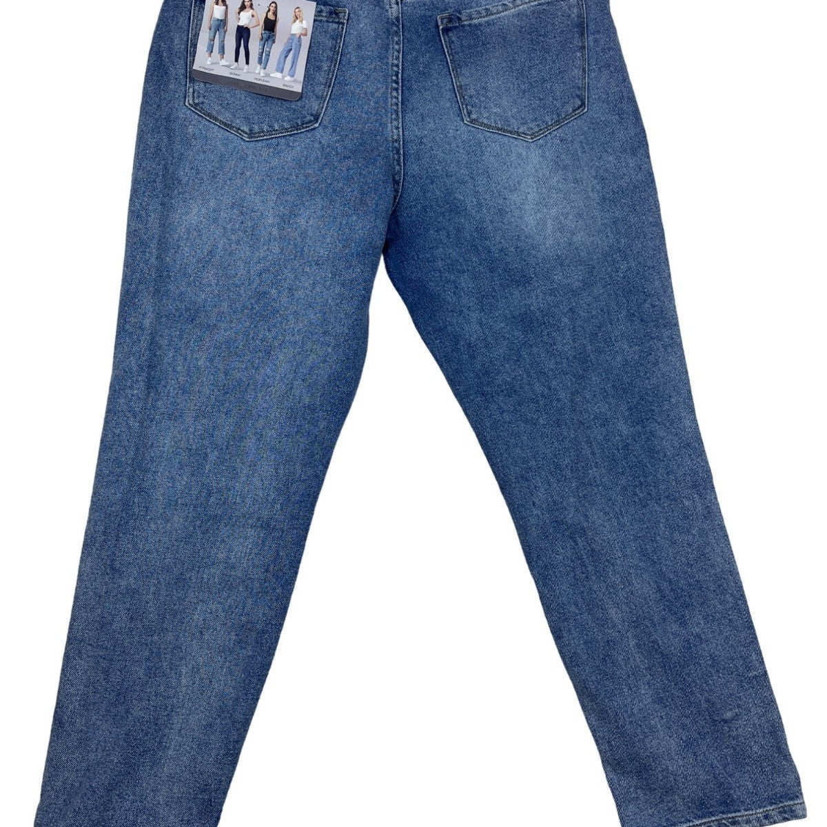 Simple Society Womens Straight Leg Distressed Denim Jeans Size 25 Premium Fabric