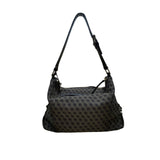 Dooney & Bourke Women’s Gray/Black Canvas Monogram Adjustable Strap Shoulder Bag