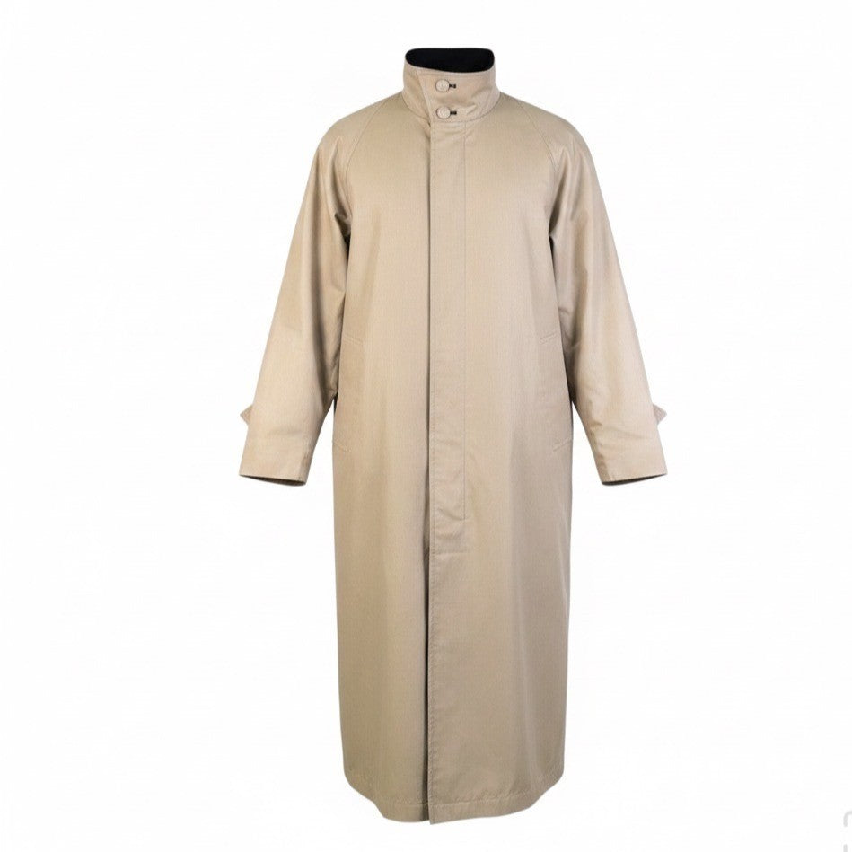 London Fog Women Beige Trench Coat With Button Embellishment Size 10 Petite