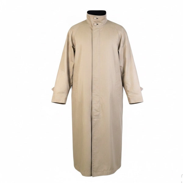 London Fog Women Beige Trench Coat With Button Embellishment Size 10 Petite