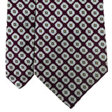 Robert Talbott Mens Burgundy Silk Patterned Tie By Nordstrom Hand Sewn