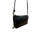 Coach Women’s Black Leather Detachable Strap Classic Crossbody Shoulder Bag
