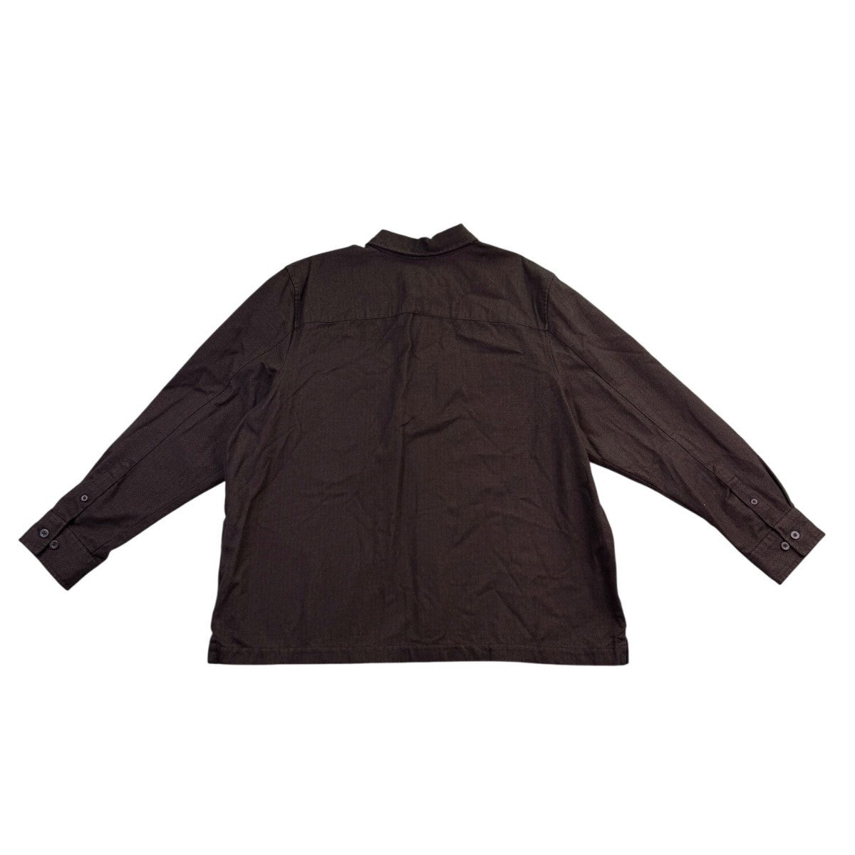 Eddie Bauer Mens Dark Brown Cotton Long Sleeve Button-Up Shirt Casual Sz XXL