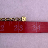 Talbots Womens Gold Tone Enamel Collar Necklace With Square Links