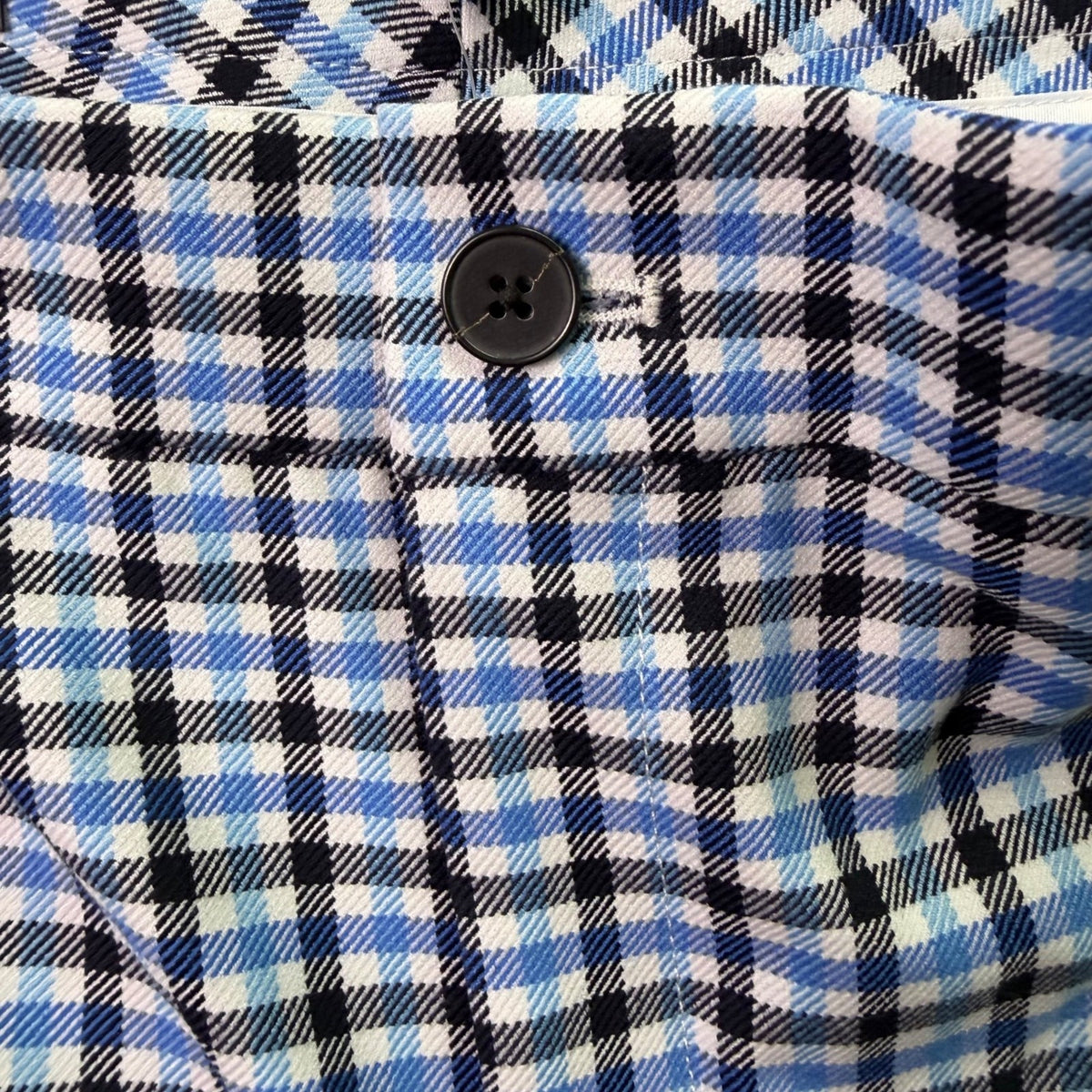 Banana Republic Women’s Blue & Black Plaid Wide-Leg Crop Pants Size 6 - New