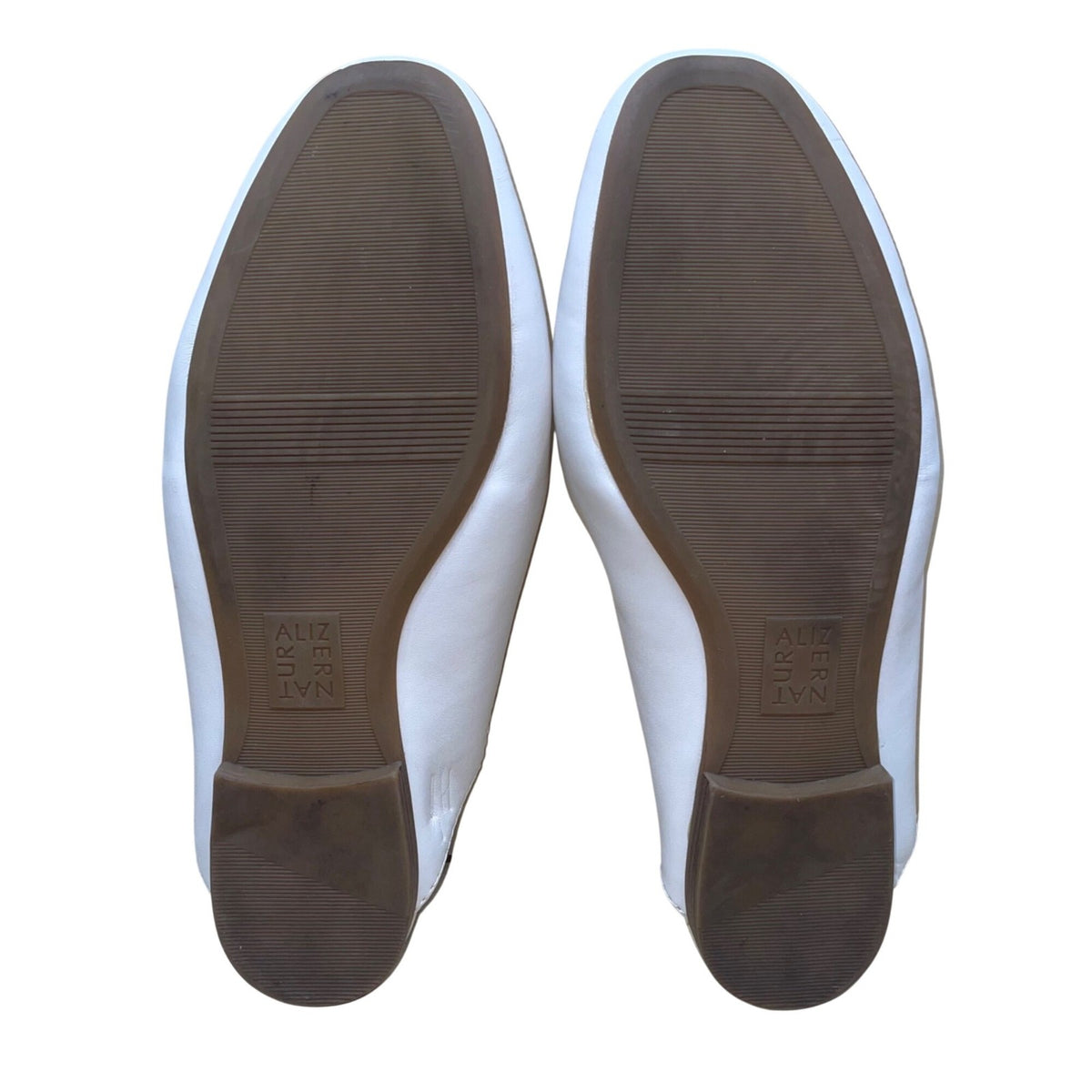 Naturalizer Women’s White Man-Made Slip-On Loafers Kayden Mule Size 7.5W