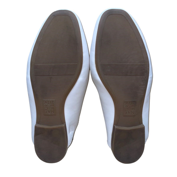Naturalizer Women’s White Man-Made Slip-On Loafers Kayden Mule Size 7.5W