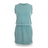 Sleeveless Cotton Top & Elastic Waist Shorts Set Women Teal Size L