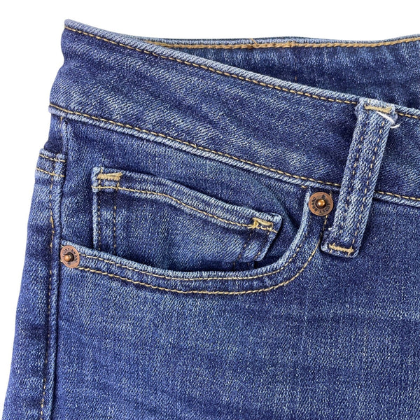 Lucky Brand Womens Blue Cotton Blend Lolita Skinny Frayed Hem Jeans Size 4/27