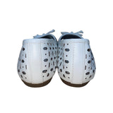 Rialto Women’s White Synthetic Bow Accents Cutout Garry Ballet Flats Size 8.5M