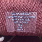 Easy Spirit Women’s Brown  Leather & Mesh Explore Map Walking Sneakers Size 10M