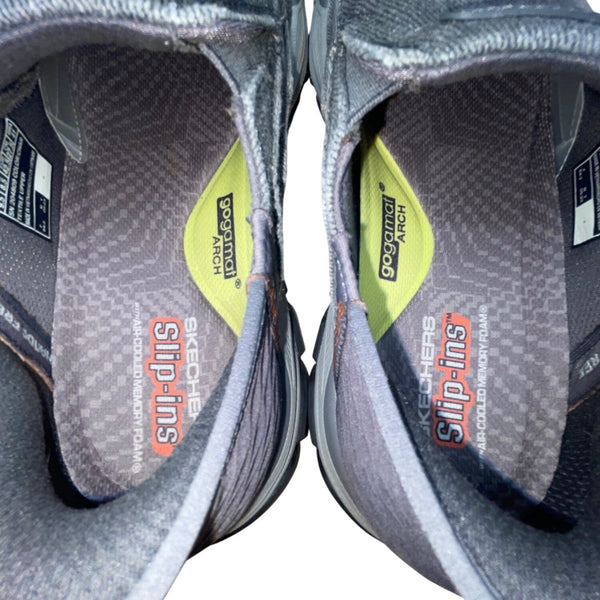 Skechers Men’s Charcoal Slip-Ons Arch Fit Air-Cooled Holmgren Shoes Size 9.5