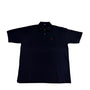 Mens Navy Blue Cotton Polo Shirt With Logo Embroidery Sz XL