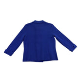 Kate Hill Womens Blue Merino Double-Breasted Sweater Jacket Size S