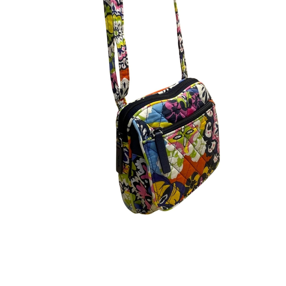 Vera Bradley Women’s Multicolor Quilted Floral Adjustable Strap Crossbody Bag