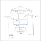 Vintage First Genine Leather Black Motorcycle Jacket With Zipper & Snap Details