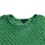 Sanctuary Womens Green Crochet Cotton Sleeveless Top Stylish Shirt Sz M