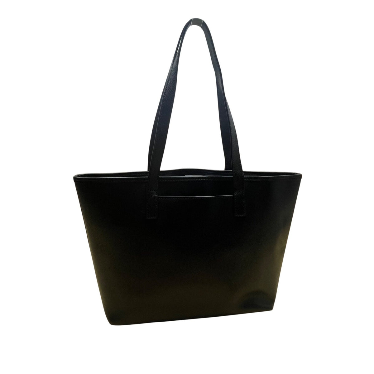Michael Kors Women’s Black Leather Gold Hardware Double Handles Tote Bag