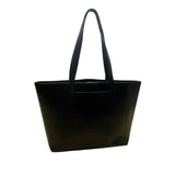 Michael Kors Women’s Black Leather Gold Hardware Double Handles Tote Bag