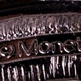 Monet Womens Silver Tone Metal Sunburst Brooch Vintage Filigree Circular Design