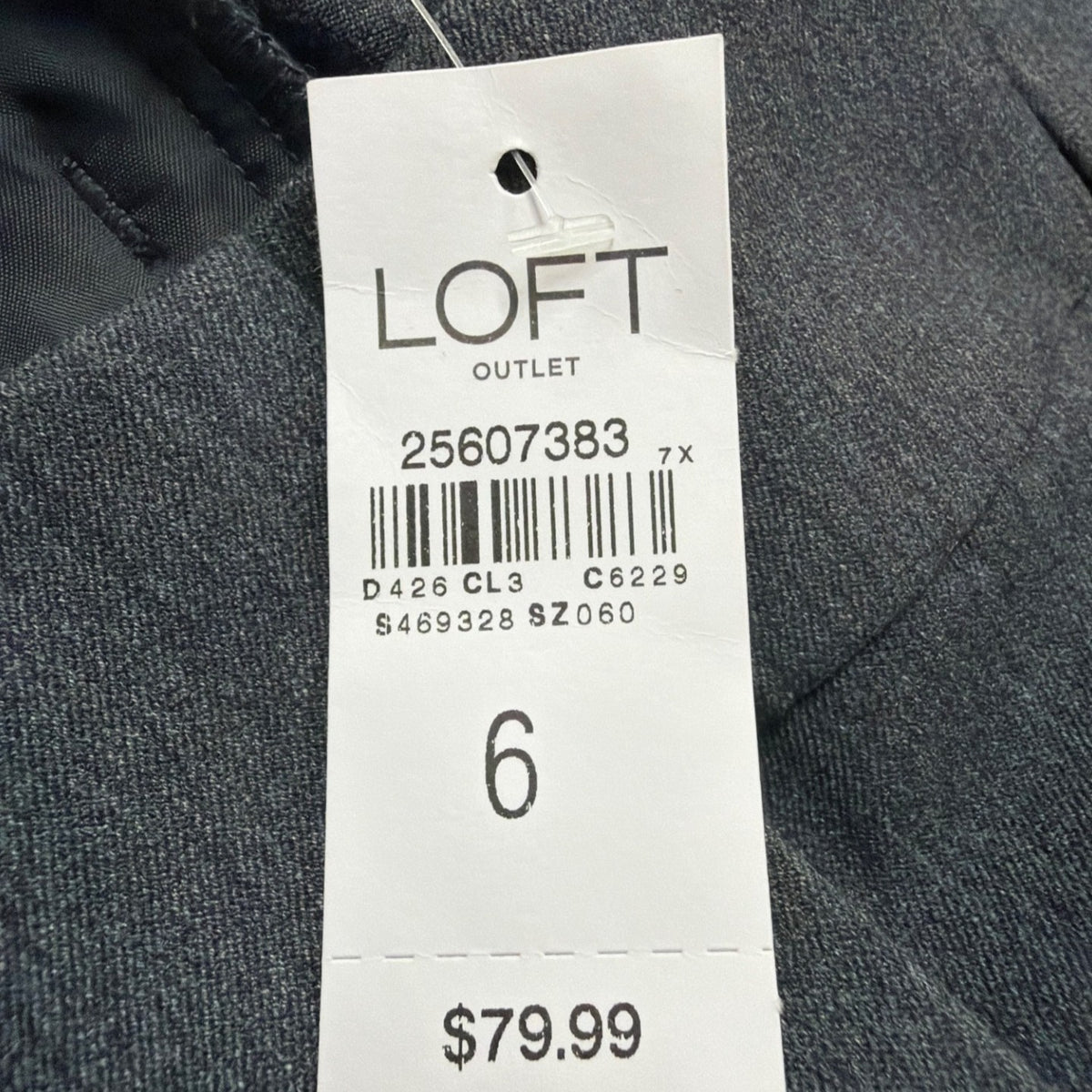 Loft Women Gray Original Fit Bootcut Dress Trousers Size 6