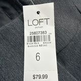 Loft Women Gray Original Fit Bootcut Dress Trousers Size 6