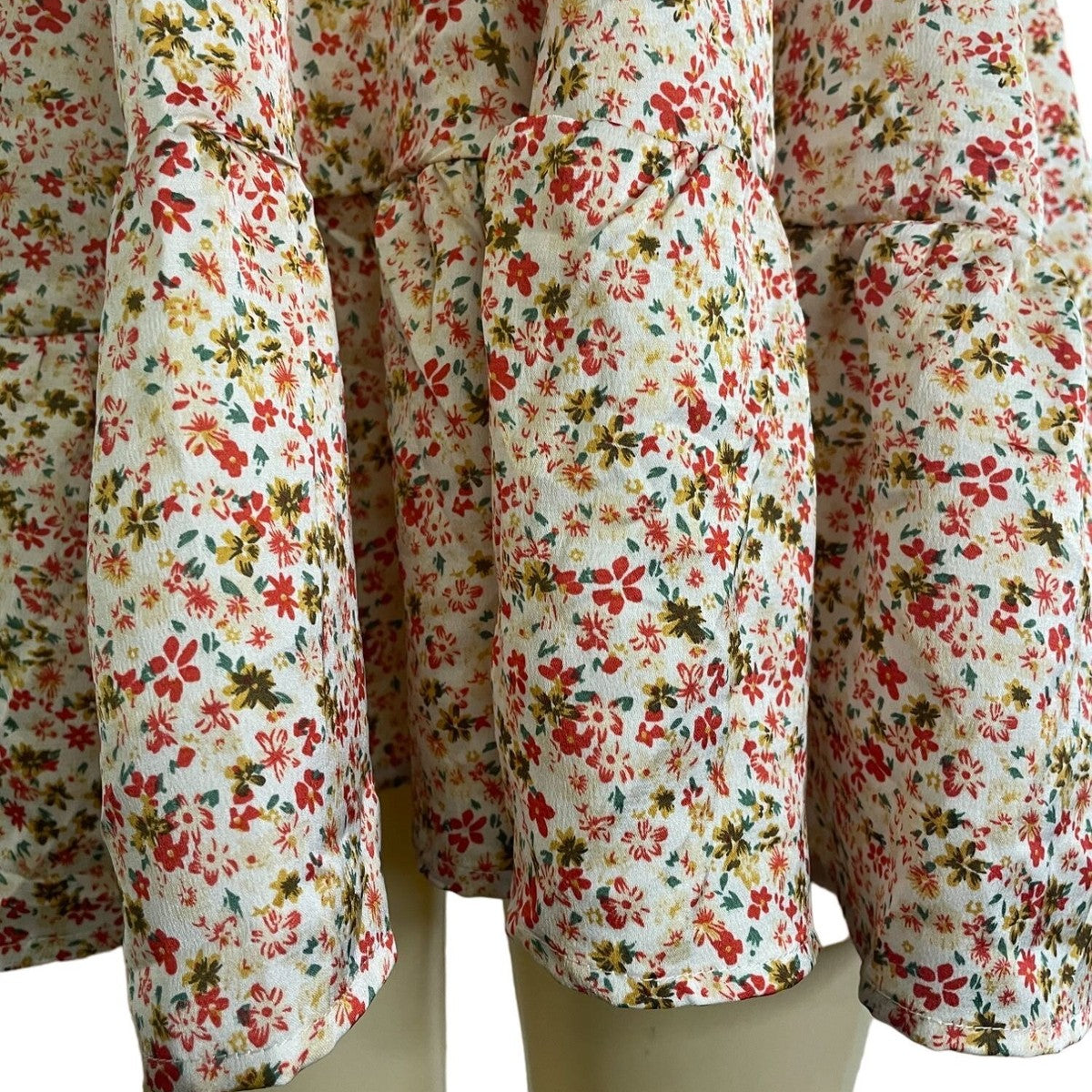 Floral Halter Neck Mini Dress With Ruffle Hem & Open Back New